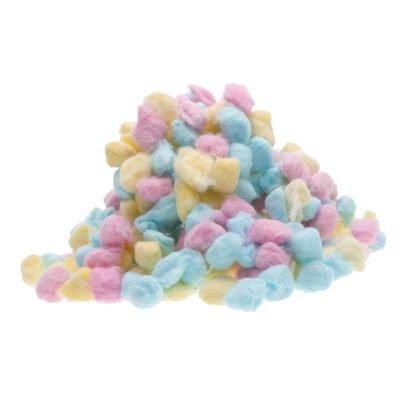 COOLHIYA Colored Cotton Balls Small Soft Absorbent Face Cleaning for Boy Girl Makeup Removal and Crafts Hypoallergenic Fuzzy Balls in Pink Yellow Blue Lightweight Multipurpose Cotton Pads