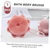 Baluue Silicone Bath Scrubber Soft Body Cleaning Brush Gentle Massage for Skin Deep Clean Portable Handheld Shower Brush for Travel and Gym Use view 2