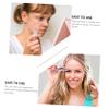 CATIEBYE 4Pcs Stainless Steel Eyebrow Tweezers Durable Grip for Trimming and Facial Hair Removal view 4
