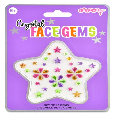 iscream Boho Star 40 Piece Face and Body Gem Sticker Set