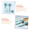 BIUDECO Silicone Facial Clean Brush Deep Cleansing Manual for Gentle Exfoliation and Skin Massage Durable Safe Material Removable Head for Easy Cleaning Portable Face Scrubber Tool view 3