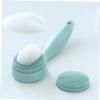 BIUDECO Silicone Facial Clean Brush Deep Cleansing Manual for Gentle Exfoliation and Skin Massage Durable Safe Material Removable Head for Easy Cleaning Portable Face Scrubber Tool view 4