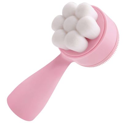 BUTIFULSIC Manual Face Scrubber with Soft Silicone Bristles Ergonomic Handheld Facial Brush for Gentle Exfoliating and Deep Cleansing Suitable for All Skin Types Makeup Removal Tool for Women