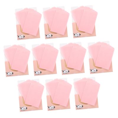 MUCKLILY 10 Boxes Facial Oil Absorbing for Oily Skin Ultra Thin Blotting Paper for Face Portable Pack for Men and Women Makeup Friendly Oil Blotting Tissues
