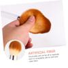 ASAKKURA Fluffy Loose Powder Foundation Blush Brush for Women Multi Functional Cosmetics Makeup Brush for Blending and Setting Rounded Tapered Soft Bristles for Smooth Finish view 3