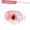 BELLIFFY 3PCS Bath Pad Cotton Shower Towel with Cartoon Elephant Pattern Soft Cotton Material for Gentle Cleansing Suitable for Boy Girl and Mixed Colors Bath Scrub Sponge view 2