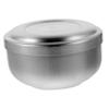 PACKOVE Stainless Steel Shaving Bowl with Lid for Men Durable Shave Cream Soap Container Practical Bathroom Accessory for Home Barbershop Salon Gift view 1