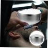 PACKOVE Stainless Steel Shaving Bowl with Lid for Men Durable Shave Cream Soap Container Practical Bathroom Accessory for Home Barbershop Salon Gift view 4