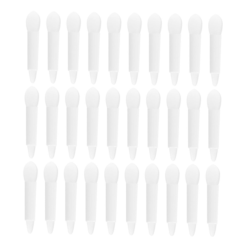 CATIEBYE 30Pcs Dual Ended Silicone Lip Mask Brushes for Even Makeup Application Durable Handle Skin Friendly Material Suitable for Lipstick Lip Gloss and Care Use