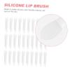 CATIEBYE 30Pcs Dual Ended Silicone Lip Mask Brushes for Even Makeup Application Durable Handle Skin Friendly Material Suitable for Lipstick Lip Gloss and Care Use view 4