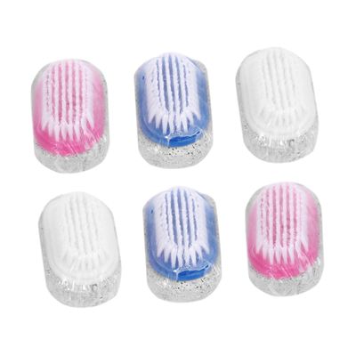 HONMEET 6pcs Double Sided Pumice Stone Foot Scrubber Callus Remover Natural Foot Beauty Brush for Dead Skin Exfoliation Random Color