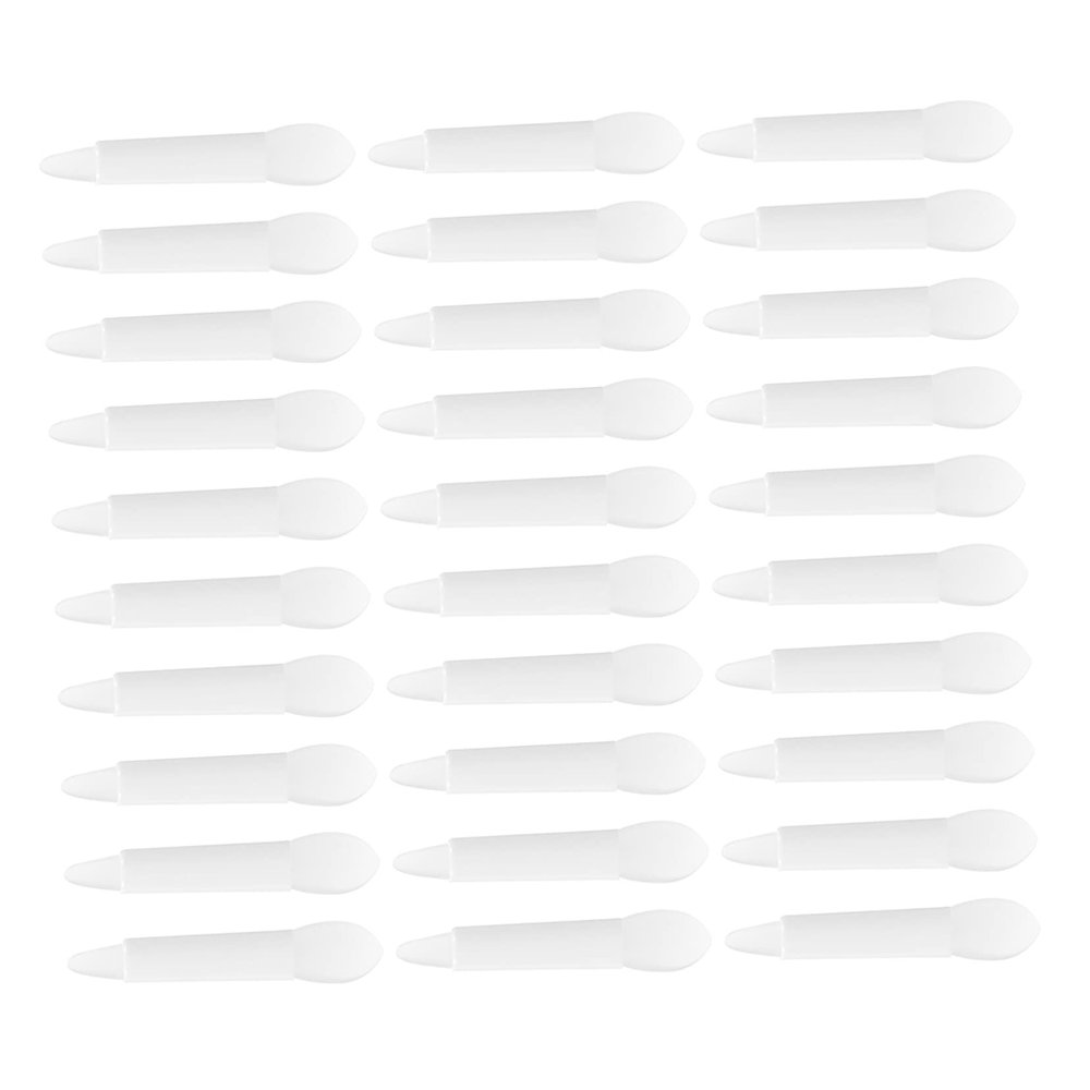 BUTIFULSIC 30Pcs Dual Ended Silicone Lip Brushes for Cosmetic Lipstick Lip Balm Application Fine Soft Heads for Smooth Makeup Semi Transparent Design for Daily and Professional Use