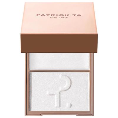P4TRICK.TA Major Glow Creme & Powder Light Reflecting Translucent Highlighter Duo - Dual Cream & Powder Formula for Radiant, Natural Glow - Vegan & Talc-Free - My Love - diamond sparkle