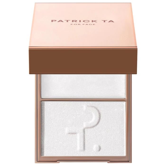 P4TRICK.TA Major Glow Creme & Powder Light Reflecting Translucent Highlighter Duo - Dual Cream & Powder Formula for Radiant, Natural Glow - Vegan & Talc-Free - My Love - diamond sparkle