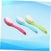 Beaupretty 3Pcs Multifunctional Double Sided Feet Files Callus Remover Pedicure Scrubber with Ergonomic Handle for Dead Skin Removal Softening Rough Heels Rosy Blue Green view 2