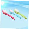 Beaupretty 3Pcs Multifunctional Double Sided Feet Files Callus Remover Pedicure Scrubber with Ergonomic Handle for Dead Skin Removal Softening Rough Heels Rosy Blue Green view 4