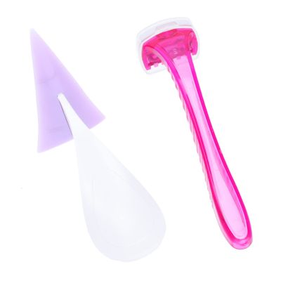COMPUKAS Bikini Hair Razor for Women Safe Silicone Hair Shaper with Compact Design Suitable for Private Area Shaving and Care Portable Random Color