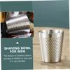 TOYZFRIENDY Stainless Steel Shaving Bowl for Men Stable Rounded Base Capacity Bubbling Soap Cup Easy Lathering for Comfortable Grooming and Gift Giving view 3