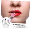 DECORNIJIA 6PCS Sequined Silicone Eyeshadow Brush Soft and Makeup Brushes for Comfortable Application and Easy Cleaning Portable Cosmetic Tool for Daily Use and Travel view 3