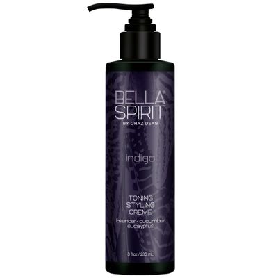 Bella Spirit by Chaz Dean Indigo Toning Styling Creme for Women & Men - Styling Cream for Curly, Wavy, or Straight Hair, Helps Control Frizz, Adds Shine, Leaves Hair Soft - 6 fl oz (Pack of 1)