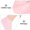 Baluue 3Pairs Moisturizing Socks for Cracked Heels Womens Foot with Hydrating XL White Pink Nude for Dry Skin Treatment and Overnight Use view 3