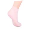 Baluue 3Pairs Moisturizing Socks for Cracked Heels Womens Foot with Hydrating XL White Pink Nude for Dry Skin Treatment and Overnight Use view 4