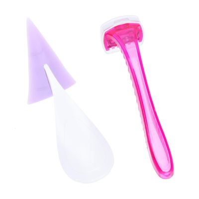 GANAZONO Womens Shaving Razor Lightweight Body Hair Trimmer with Precise Cutting Edges for Smooth Skin Gentle Hair Removal for Private Areas and Legs Random Color