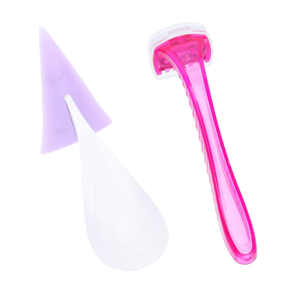 GANAZONO Womens Shaving Razor Lightweight Body Hair Trimmer with Precise Cutting Edges for Smooth Skin Gentle Hair Removal for Private Areas and Legs Random Color