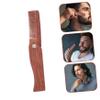Healifty Portable Wooden Mustache Comb Folding Beard Hair Styling Tool Ergonomic Design for Men Travel Pocket Use Household Grooming view 4