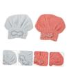 AUTSUPPL 2pcs Quick Absorbent Coral Fleece Hair Drying Caps Lightweight Soft Turban Towels for Women Gentle Hair Travel Friendly for Home and Shower Use view 4