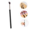 LOORGVEL Small Angled Concealer Brush for Under Eye Makeup Flat Blending Brush with Ergonomic Handle for Cream Concealer Eyeshadow Nose Contour Professional and Home Use view 2