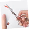 HEALEEP Stainless Steel Facial Hair Scissors Slip Beard Grooming Trimming Scissors for Men Precise Control Mens Mustache and Beard Clippers view 2