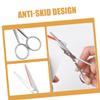 HEALEEP Stainless Steel Facial Hair Scissors Slip Beard Grooming Trimming Scissors for Men Precise Control Mens Mustache and Beard Clippers view 3