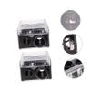 LIFKOME 4pcs Dual Eyebrow Pencil Sharpeners for Makeup with Precise Blades Safe Cosmetic Sharpener for Eyeliner and Brow Pencils Black for Household Use Random Color view 4