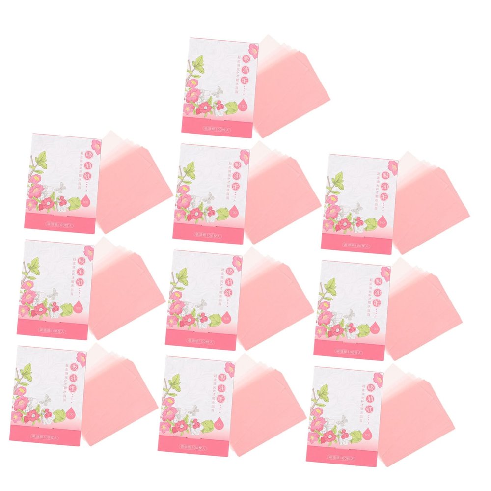 WEKADRIN 10 Boxes Oil Blotting Paper for Oily Skin Ultra Thin Facial Tissues for Lightweight Makeup Blotters for Face Convenient Portable Oil Absorbing