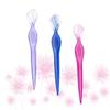 Baluue 3Pcs Stainless Steel Eyebrow Razors Portable Eyebrow Trimmers with Non Slip Grip Lightweight Beauty Makeup Tools for Women Travel Use view 2