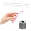 DINHEAROM 2pcs Aluminum Safety Razor Stands Portable Manual Razor Holders Sturdy Base for Mens Shaving Tools Bathroom Organization and Drying view 4