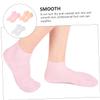 Ipetboom 3Pairs Moisturizing Elastic Boat Socks for Foot Protection Skin for Dry Cracked Heels Exfoliating and Hydrating Footwear XL with White Pink and Colors view 4
