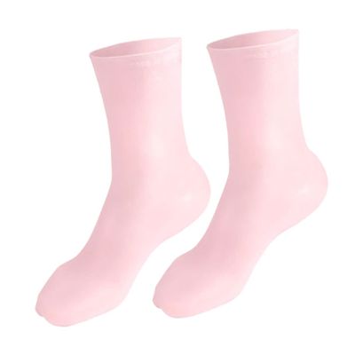 Beaupretty Long Moisturizing Foot Covers for Dry Cracked Feet Softening and Nourishing Skin Comfortable and Supple Suitable for Daytime Overnight Use Pink