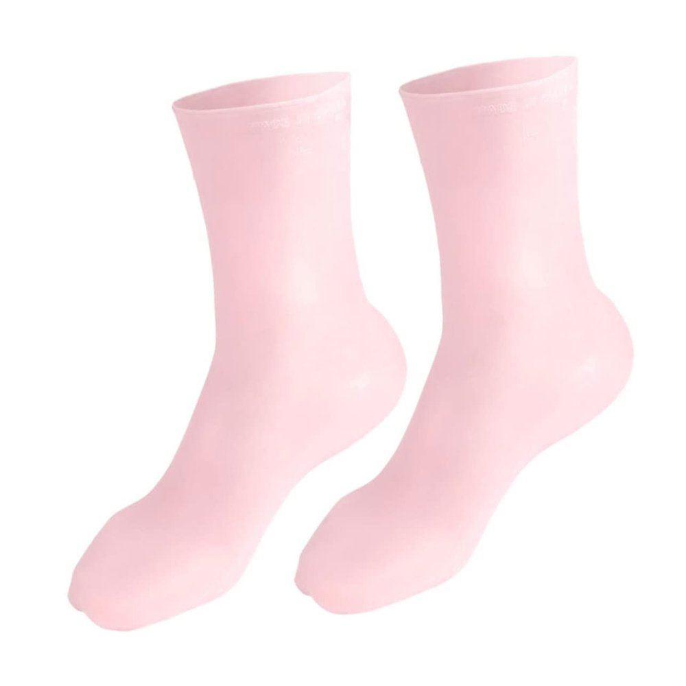 Beaupretty Long Moisturizing Foot Covers for Dry Cracked Feet Softening and Nourishing Skin Comfortable and Supple Suitable for Daytime Overnight Use Pink