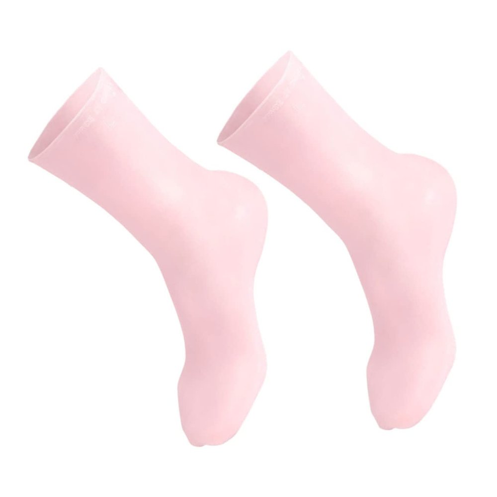 Baluue Moisturizing Socks for Cracked Heels Breathable Long Foot Covers with Elastic Fit Skin Cracking Protection for Womens Daily Home Use