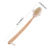 FONDOTIN Wooden Shower Brush with Extra Long Handle Soft Bristles Body Scrubber for Deep Cleansing and Exfoliating Skin Massager Bath Accessory for Hard to Reach Back Areas Bathing view 2