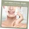 SMASOLO Soft Bristle Manual Facial Brush for Gentle Cleansing and Exfoliation Portable Compact Face Scrubber to Promote and Enhance Skincare Absorption for Home and Travel Use view 3