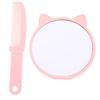 PartyKindom Cute Cat Hand Mirror Portable Travel Makeup Mirror for Women view 1