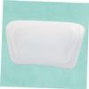 WATIIFUFU PU Bathtub Pillow with Suction Cups Soft Bath Neck Cushion for Use Compatible with All Tub White view 2