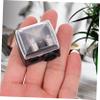 BEBEMOKO 4pcs Makeup Pencil Sharpener with Dual and Lid Compact Cosmetic Tool for Brow and Eyeliner Pencils Efficient and Mess Sharpening Black Random Color view 3