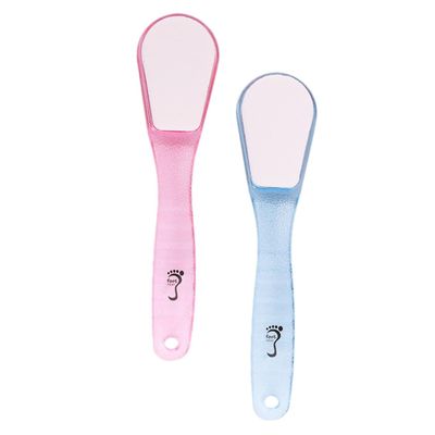 BELLIFFY 2Pcs Double Sided Foot Scrubber Pedicure Tools for Hard Skin Removal Natural Exfoliate Stone for Callus Softening and Smooth Feet Sanding Stones Random Color