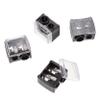 MOTHNUR 4pcs Double Makeup Pencil Sharpener for Eyeliner Eyebrow Pencils Cosmetic Tool for Women Suitable for Small Pens Efficient and Precise Sharpening in Black Random Color view 1