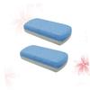 Baluue 2pcs Double Color Foot Callus Remover with Coarse and Medium Pumice Ergonomic Dead Skin Exfoliator for Women and Men Home Foot Care Tool for Cracked Heels and Rough Skin view 3