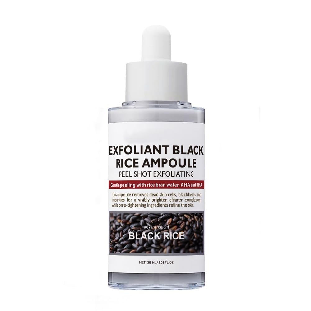 Rice Peeling Ampoule, Soft Exfoliating, Dead Skin and Blackheads Remover, Moisturizing, Travel-Friendly For All Skin Types